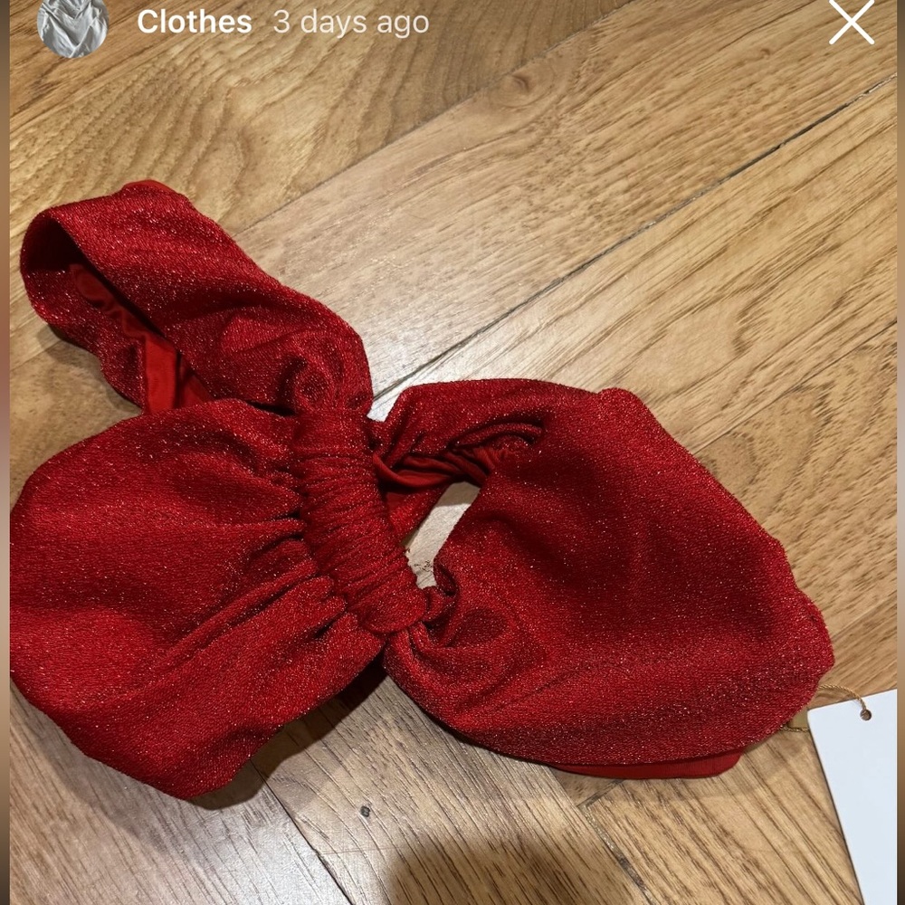 Red Swim Top from Brazilian shop size small